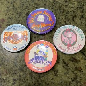 Vintage Durango CO Snowdown Pin Lot
